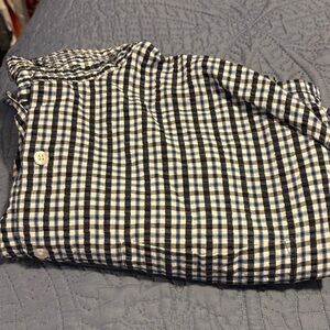 Harbor Bay Blue and White Plaid Shirt